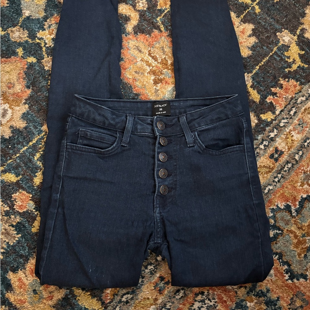 Just Black Dark Blue Skinny Jeans